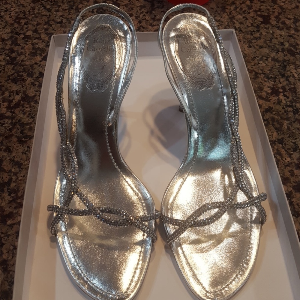 Rene Caovilla evening pump sandals